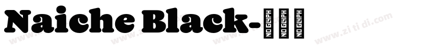 Naiche Black字体转换
